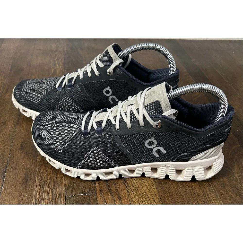 Women's On Cloud X Hellon Running Shoes Size 7.5 Black Pearl Sneakers Gym Walk - Picture 4 of 9